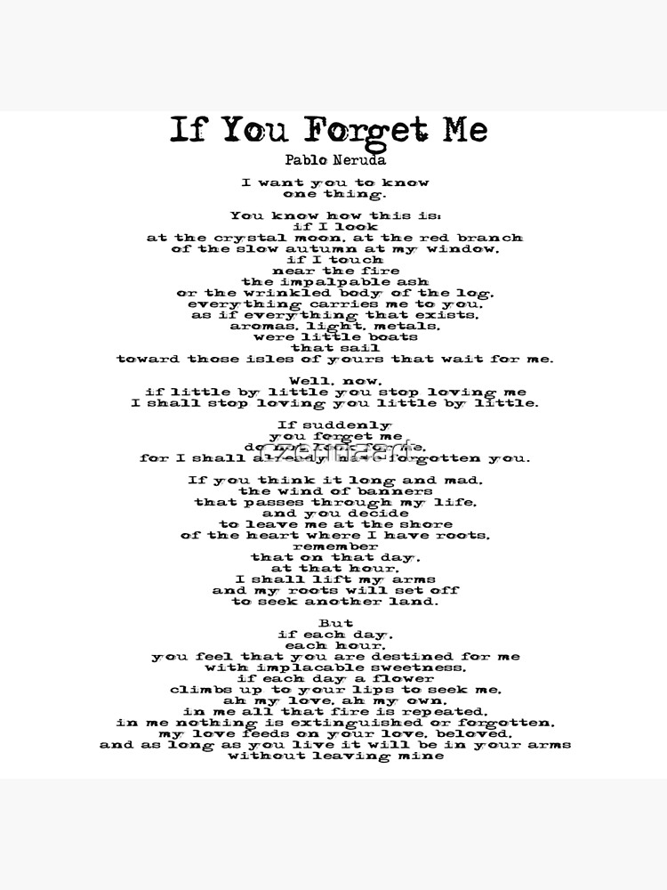 if-you-forget-me-poem-poster-for-sale-by-czerinaart-redbubble