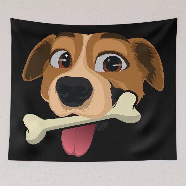 Item preview, Dog with bone in mouth designed and sold by Astralia.