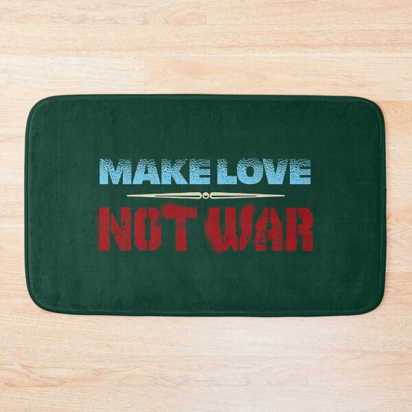 Item preview, make love not war sign designed and sold by KerryABC.