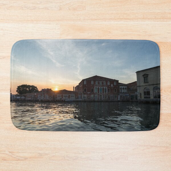 Item preview, Vibrant Murano Island - Sailing by Seaside Glassmaking Factories at Sunset designed and sold by Georgia Mizuleva.