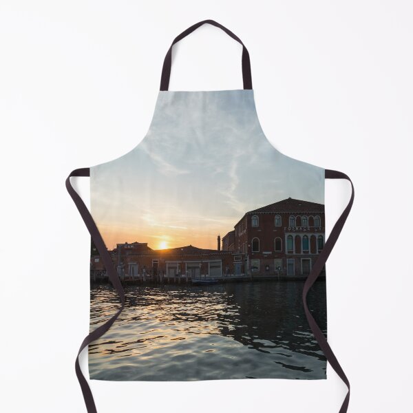 Item preview, Vibrant Murano Island - Sailing by Seaside Glassmaking Factories at Sunset designed and sold by Georgia Mizuleva.