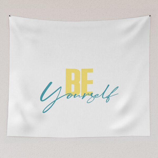 Item preview, Be yourself - yellow turquoise designed and sold by AvilionDesigns.
