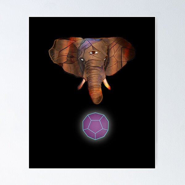 Item preview, LIMITED EDITION Sacred Geometry Shirt All Seeing Elephant designed and sold by GrahamWalsh.