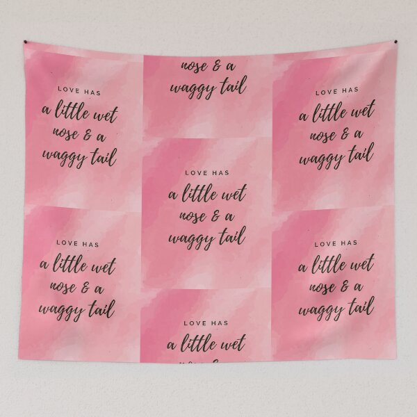 Item preview, Love has a little wet nose and a waggy tail. designed and sold by JellyBeenzz.