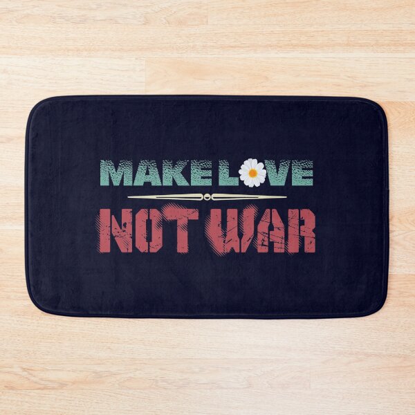 Item preview, make love not war flower designed and sold by KerryABC.