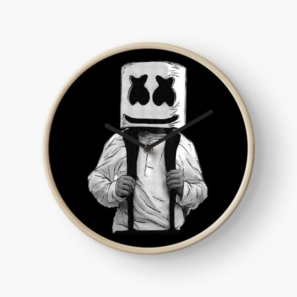Alone Marshmello Clocks Redbubble - how to get marshmallow hat in roblox