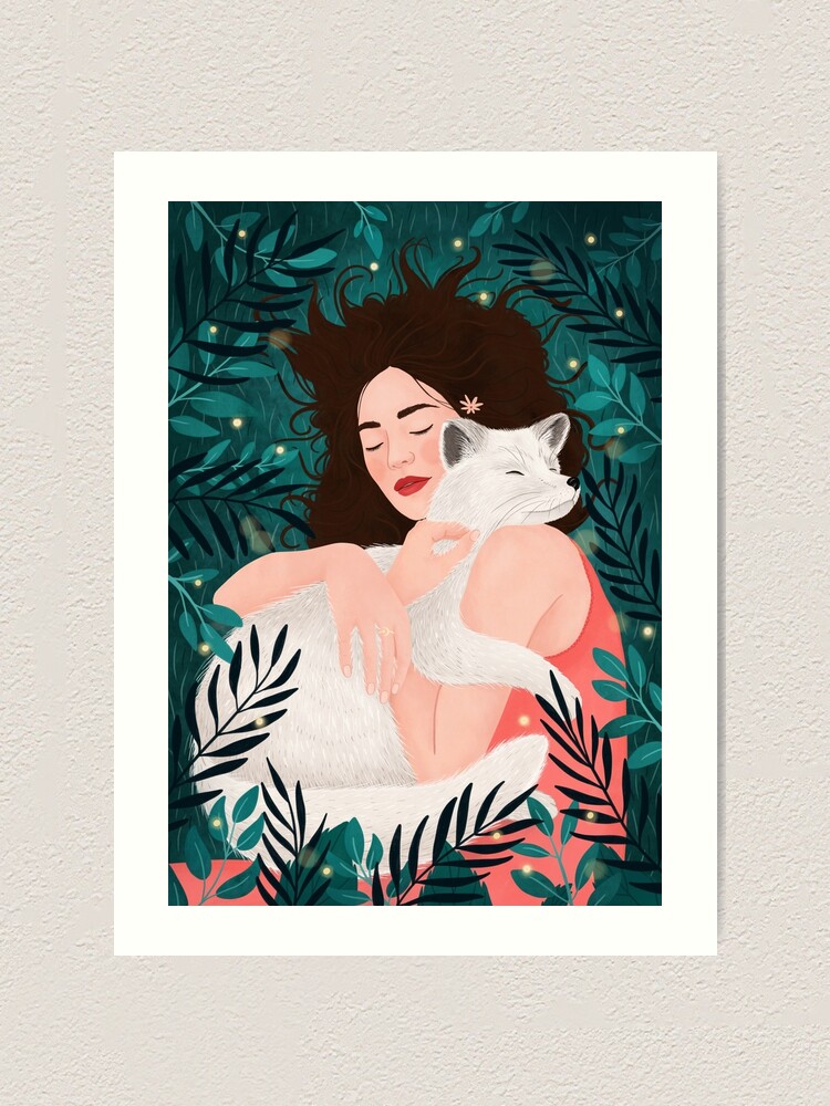 Alternate view of Polar Fox Art Print