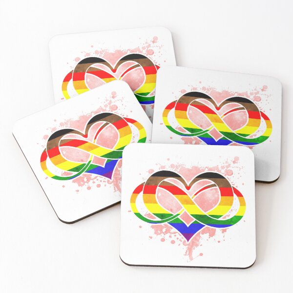 Item preview, Rainbow inclusive flag - Poly heart - LGBT symbol designed and sold by zachholmbergart.