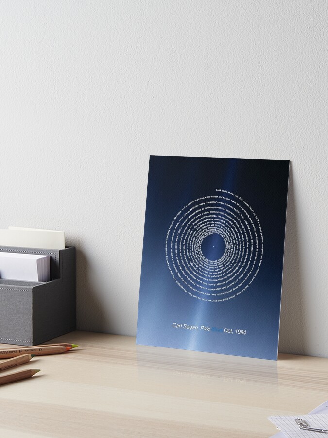 Carl Sagan Pale Blue Dot - revisited 2020, minimal-design Posters &  Prints Canvas Print for Sale by artColourized