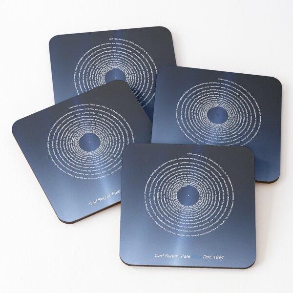 Item preview, Carl Sagan, Pale Blue Dot - cosmos, astronomy - revisited 2020 | Spiral Design designed and sold by artColourized.