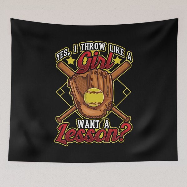 Item preview, Yes I Throw Like a Girl Want a Lesson? Softball designed and sold by perfectpresents.