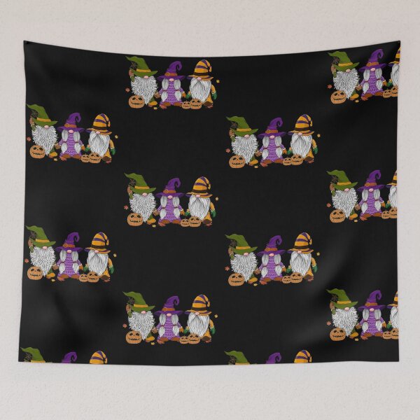 Item preview, Funny Gnomes Witch Horror Halloween Retro Shirt Scary Pumpkin Gnome Thanksgiving T Shirt designed and sold by tuanitus.