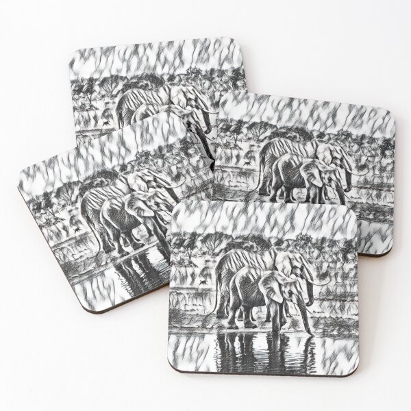 Item preview,  Elephant Sketch designs designed and sold by The Merch.