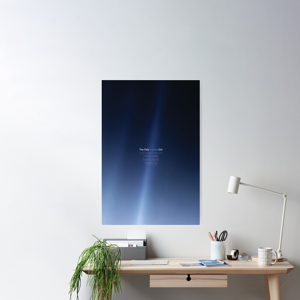 Carl Sagan Pale Blue Dot - revisited 2020, minimal-design Posters &  Prints Art Print for Sale by artColourized