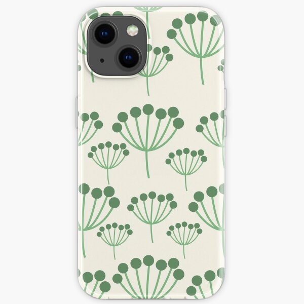Green Floral iPhone Soft Case