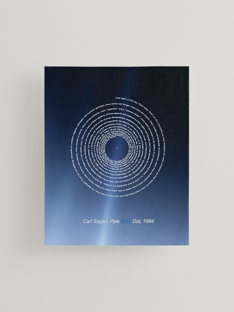 Carl Sagan Pale Blue Dot - revisited 2020, minimal-design Posters &  Prints Art Print for Sale by artColourized