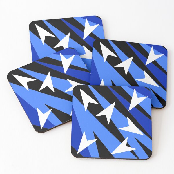 Item preview, Arrows Blue Black White Pattern designed and sold by AlexRinzler.