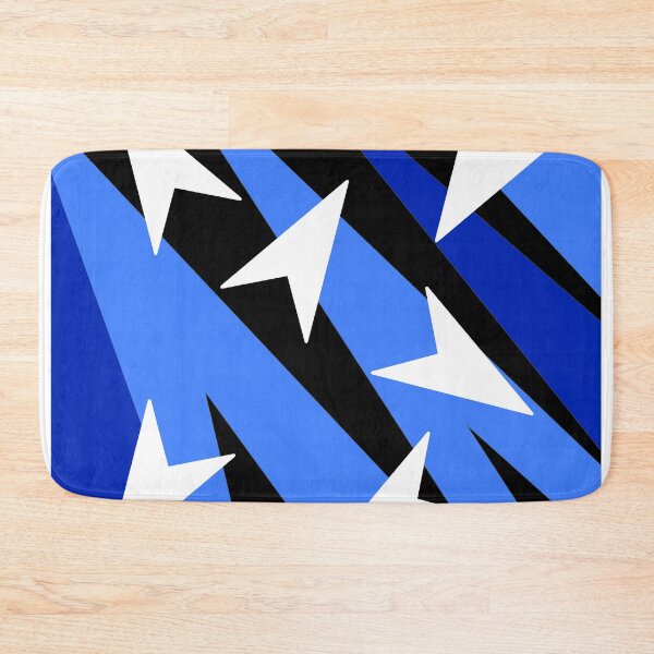 Item preview, Arrows Blue Black White Pattern designed and sold by AlexRinzler.