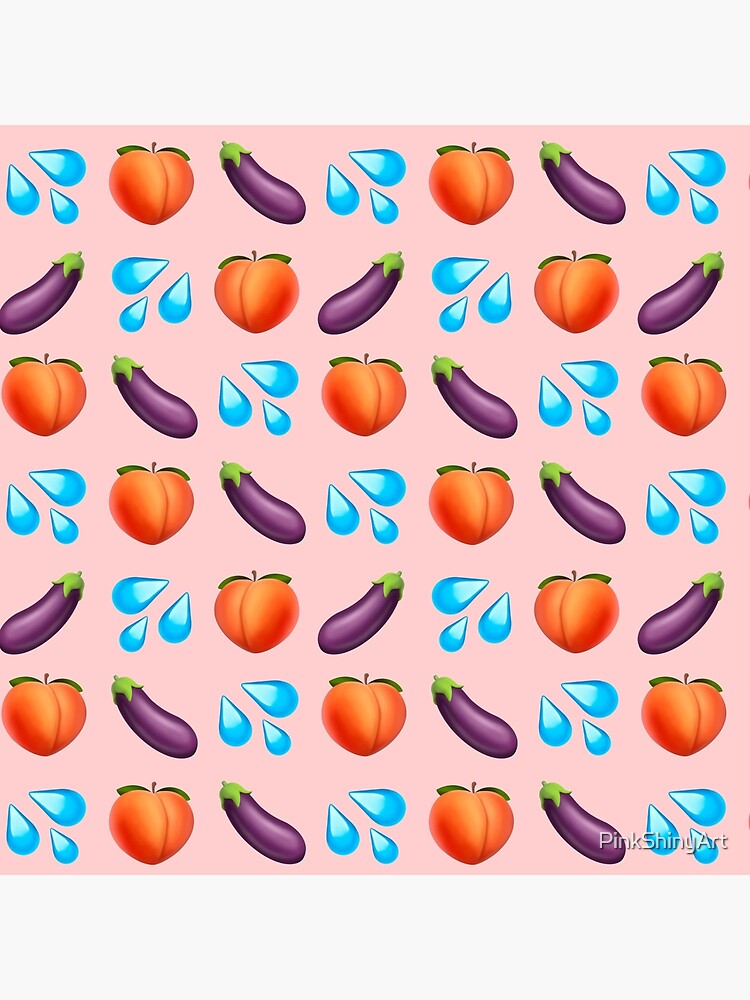 Eggplant Peaches Pattern Wallpaper Stock Illustration 1912259947