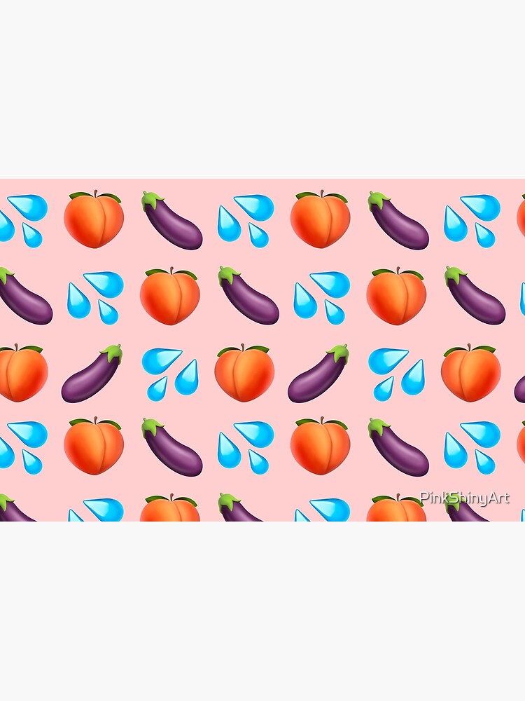 Peach and eggplant emoji  iPhone Case for Sale by PinkShinyArt