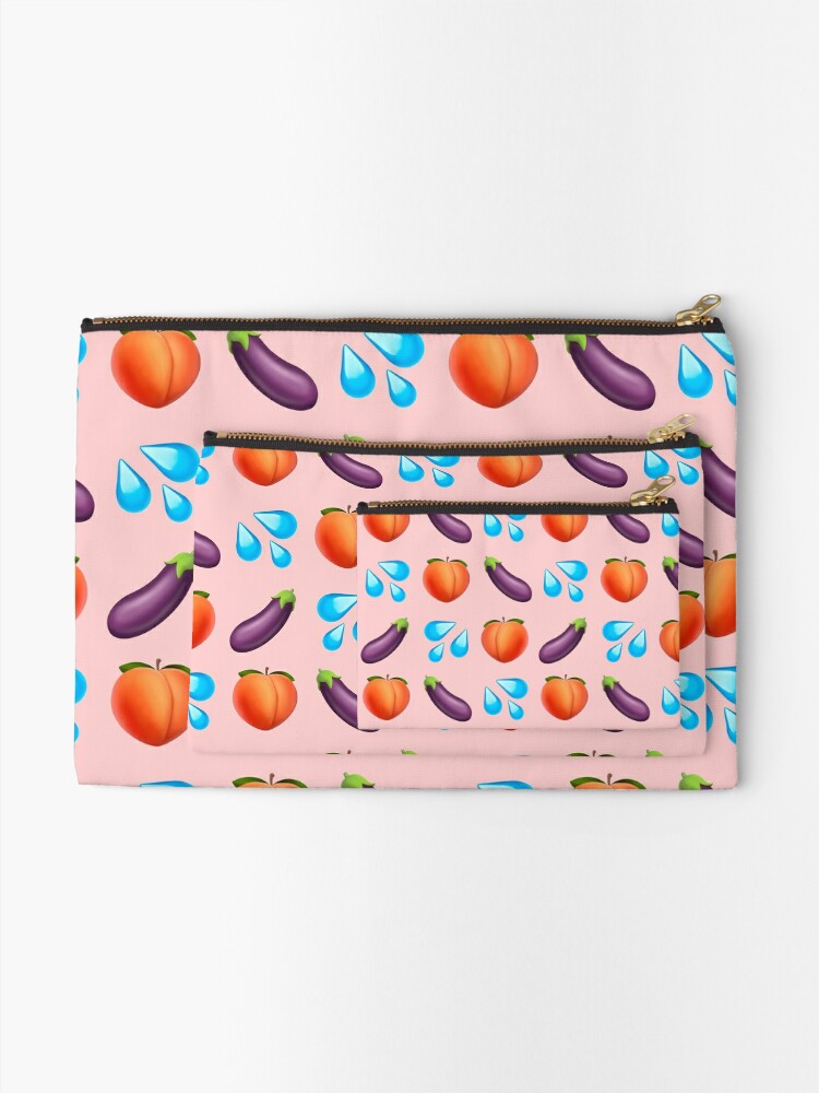 Peach and eggplant emoji  iPhone Case for Sale by PinkShinyArt