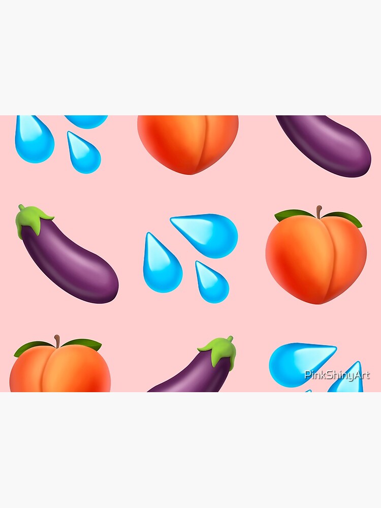 Peach and eggplant emoji  iPhone Case for Sale by PinkShinyArt