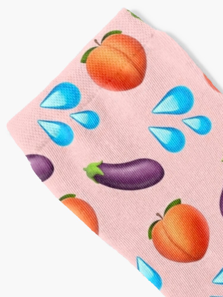 Peach and eggplant emoji  iPhone Case for Sale by PinkShinyArt