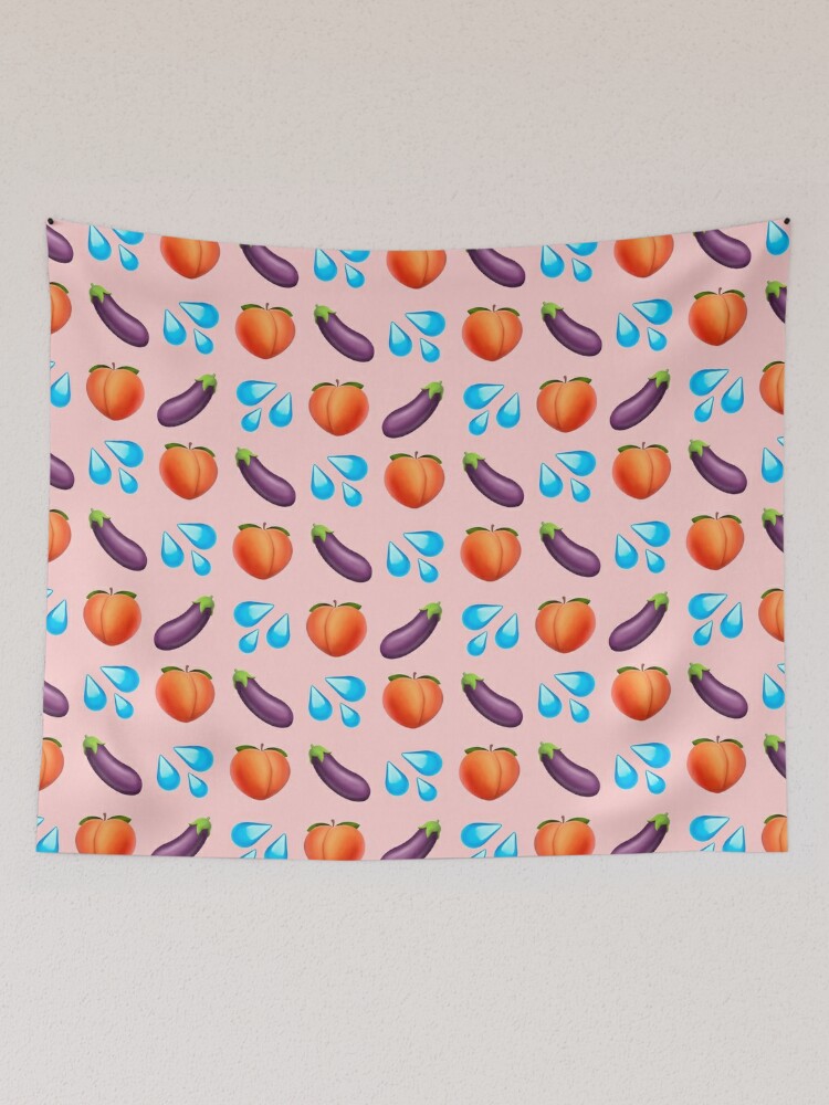 Eggplant and Peach - Eggplant And Peach - Tapestry