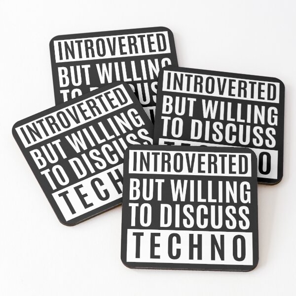 Item preview, Introverted But Willing To Discuss Techno designed and sold by m95sim.