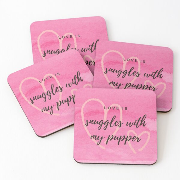 Item preview, Love is ... snuggles with my pupper. Puppy love. designed and sold by JellyBeenzz.