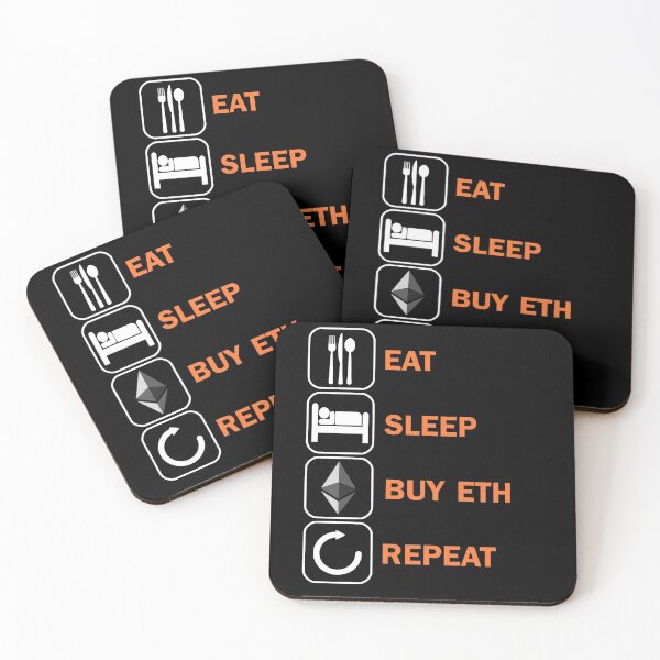 Item preview, Eat Sleep Buy Ethereum ETH Repeat designed and sold by DerNerd.