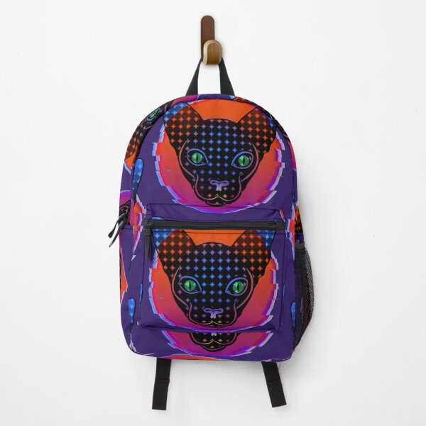 Item preview, Trippy Red and Blue Glitch Cat designed and sold by ProximaBrian.