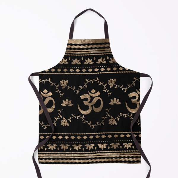 Item preview, OM symbol ornament - black and gold designed and sold by k9printart.