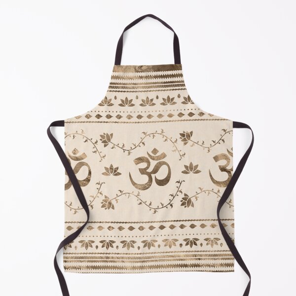 Item preview, OM symbol ornament - pastel gold designed and sold by k9printart.