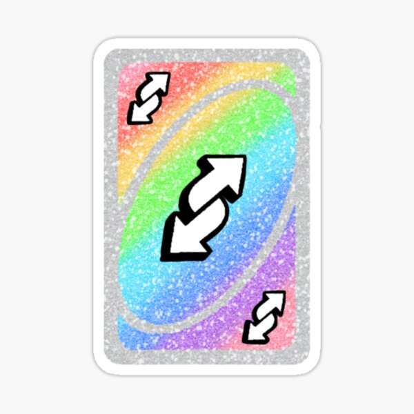 uno reverse card Sticker for Sale by stickersjess