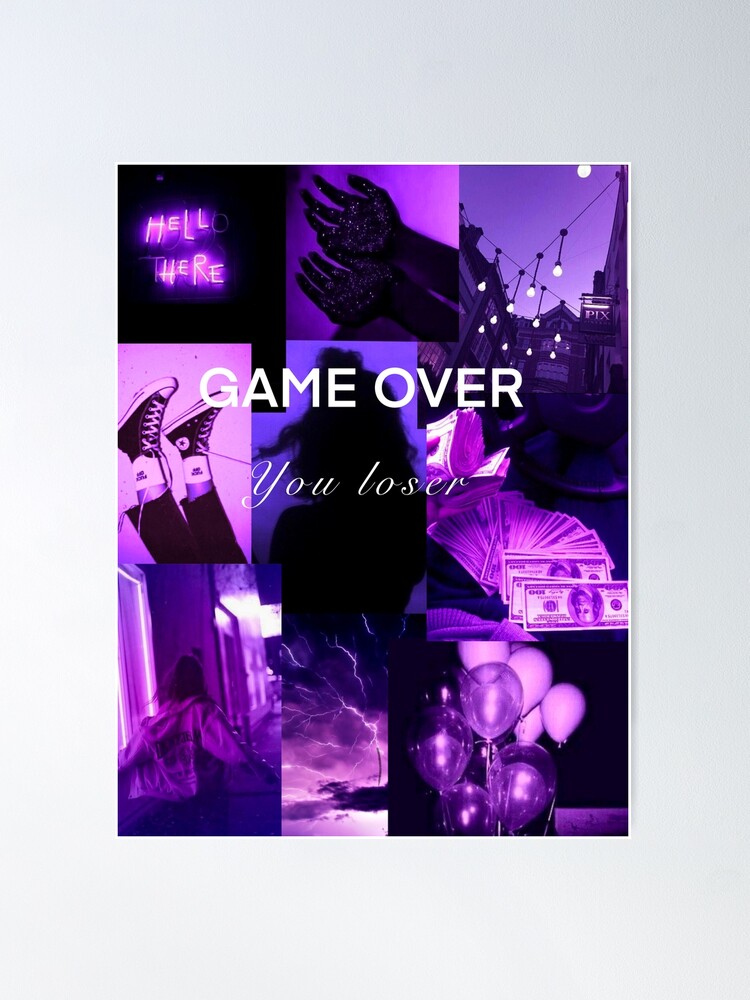 Violet / purple aesthetic collage | Poster