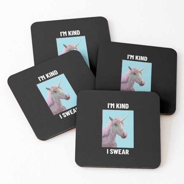 Item preview, I'm Kind I Swear Unicorn designed and sold by ashburylee.