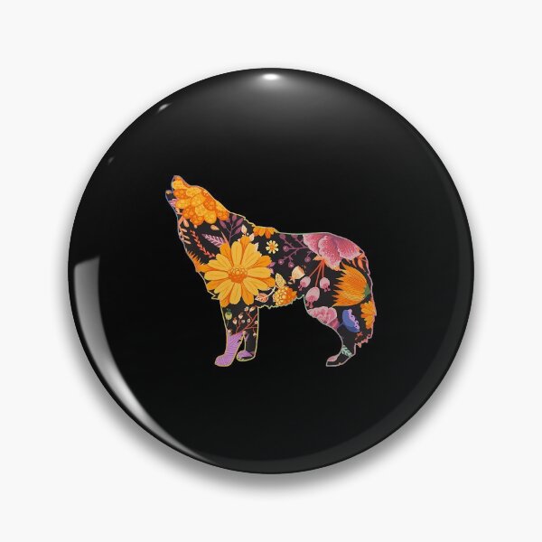 Artikelvorschau, Blumenblume Vintage Retro Wolves Lover T-Shirt entworfen und verkauft von EliseJenkins.