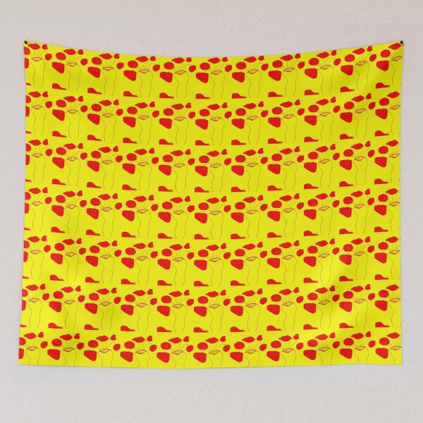 Item preview, Surreal flowers in a glasss, yellow and red designed and sold by StephanieCAD.