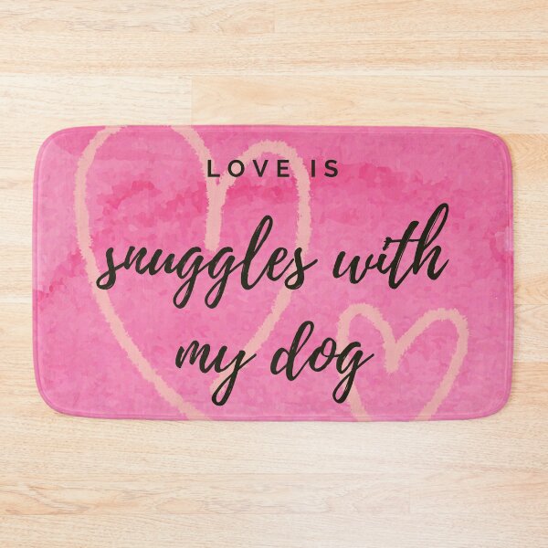 Item preview, Love is ... snuggles with my dog.  designed and sold by JellyBeenzz.