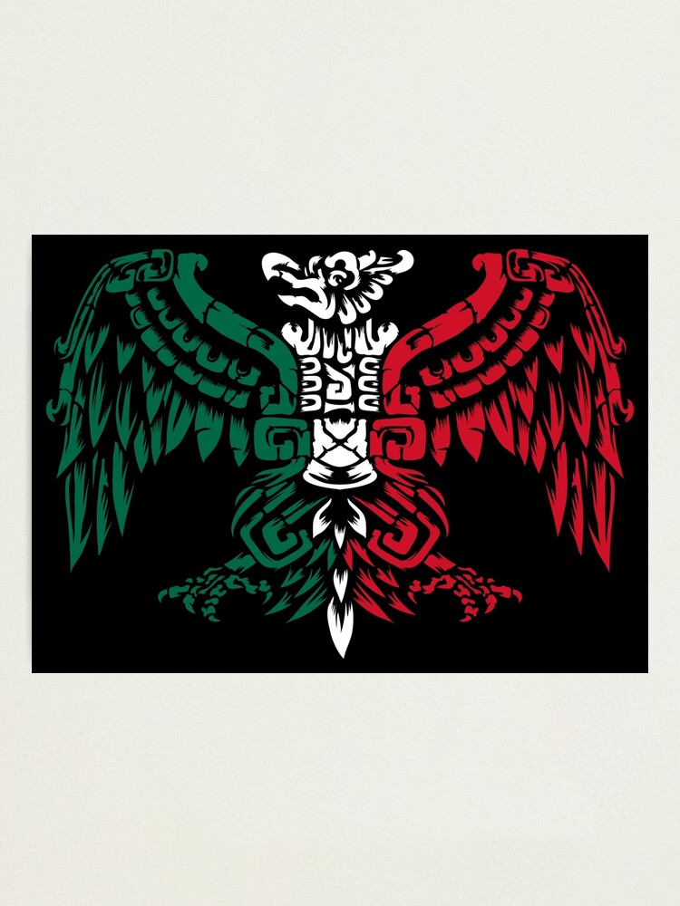Lámina fotográfica «Guerrero Águila Azteca - Caballero Águila Azteca -  Raíces Mexicanas» de anziehend | Redbubble