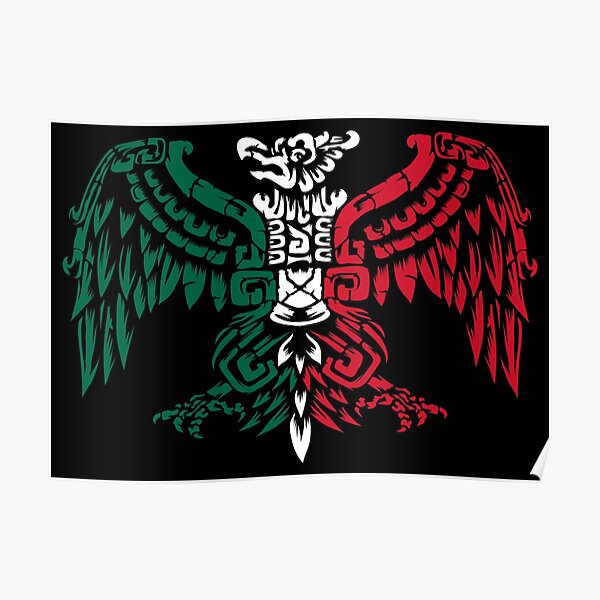 Póster «Guerrero Águila Azteca - Caballero Águila Azteca - Raíces  Mexicanas» de anziehend | Redbubble