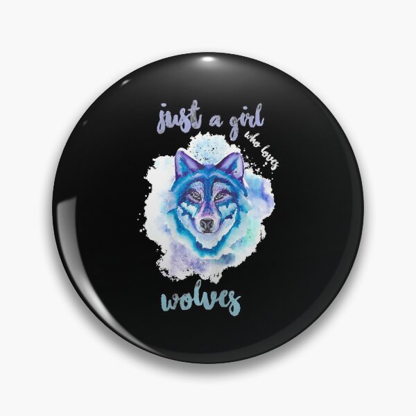 Item preview, Funny Wolf Gift Just A Girl Who Loves Wolves T-Shirt designed and sold by EliseJenkins.