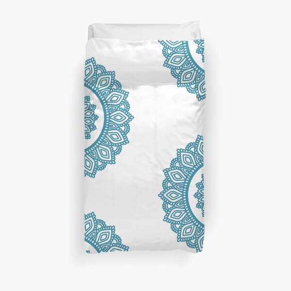 Turquoise Mandala Duvet Cover