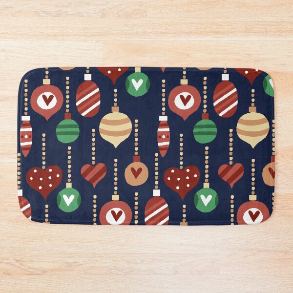 Item preview, Festive Ornaments- Christmas Pattern (Midnight Blue) designed and sold by HeraAndKosmos.