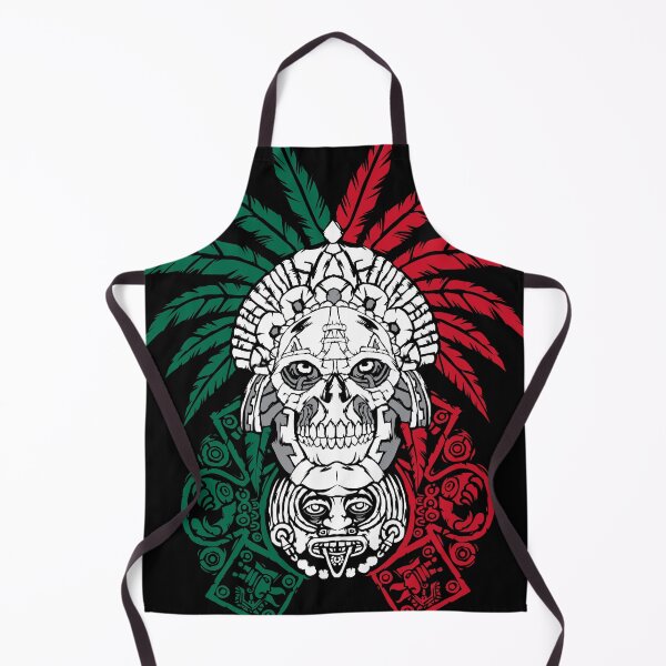 Item preview, Aztec Warrior Skull - Mexican Ancestors - Mexico Roots designed and sold by anziehend.