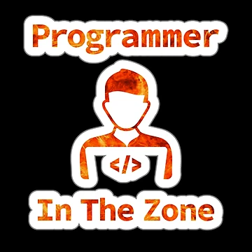 Artwork thumbnail, Programmer In The Zone, Sticker, Programmer At Work, Source Code, Software Engineer, Computer Science, Web, WWW, Programming Humor, HTML by Max-Wear