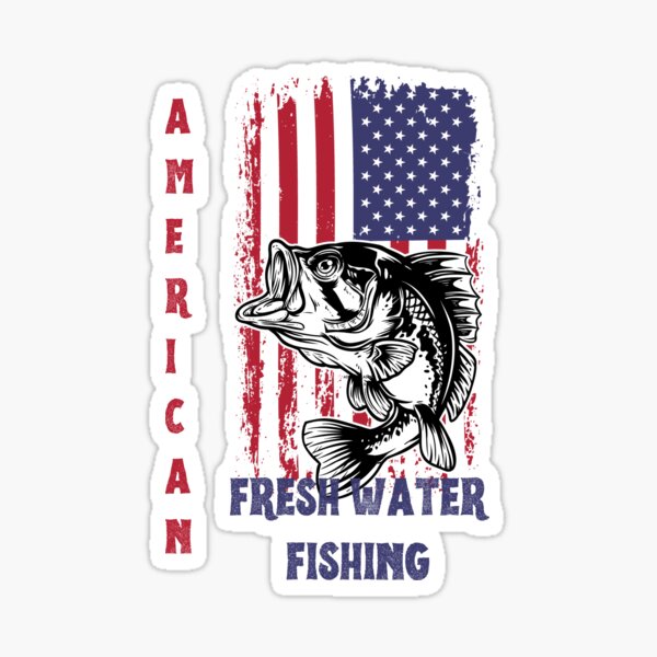 Fresh Water Fishing Sticker for Sale by SwordofGod