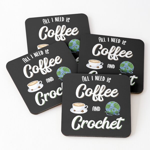 Item preview, Crochet and Coffee Knitting Coffee Lover Gift Idea designed and sold by MGO-Design.