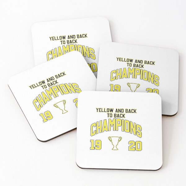 Item preview, Yellow and Back to back Champions designed and sold by PuntRoadCustoms.